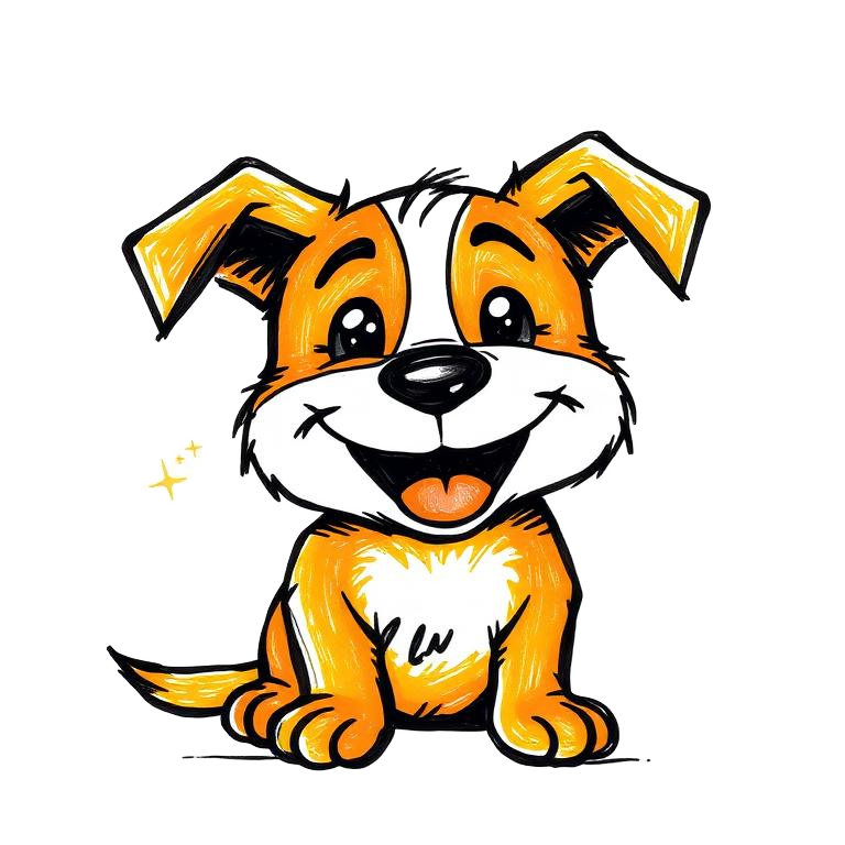 Hand-drawn Dog