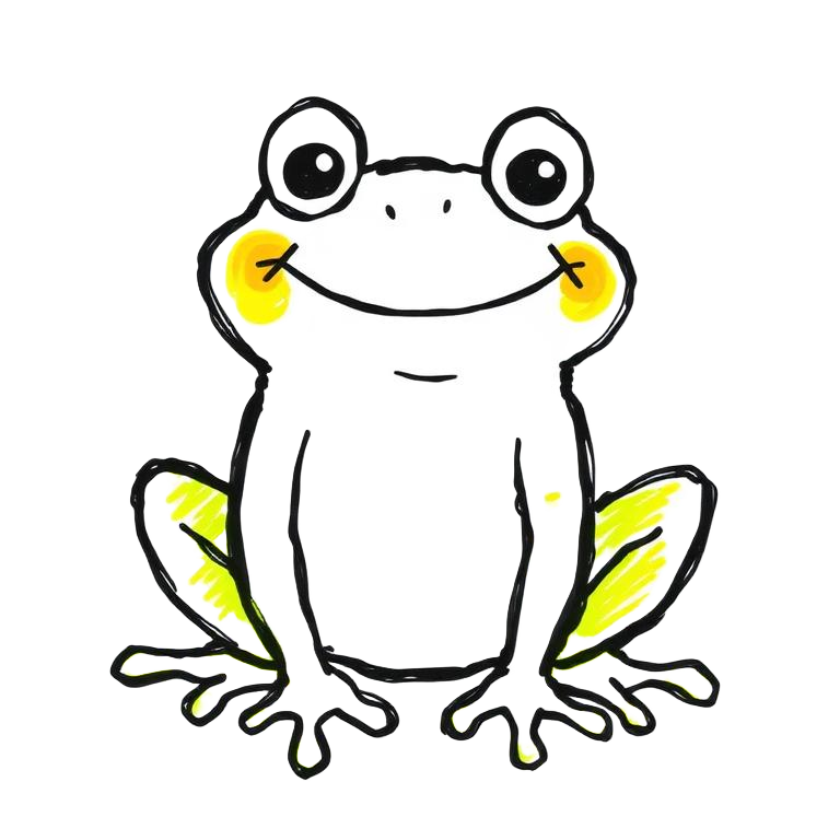 Hand-drawn Frog