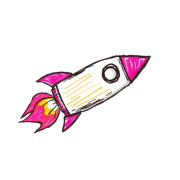 Hand-drawn Rocket